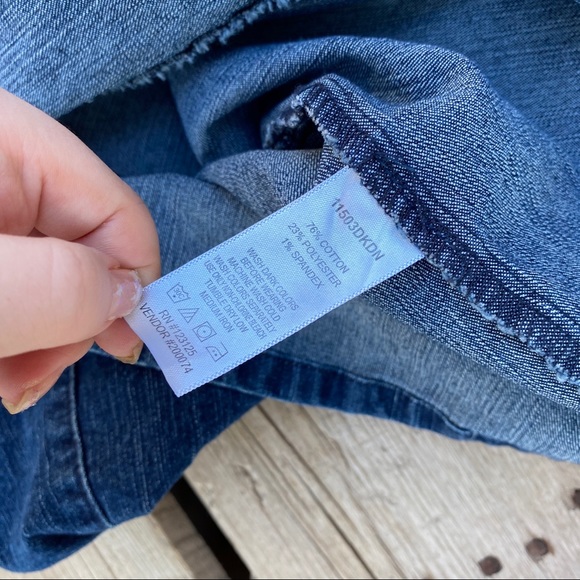 Chadwicks woman blue denim skirt petite 2P - Picture 5 of 5